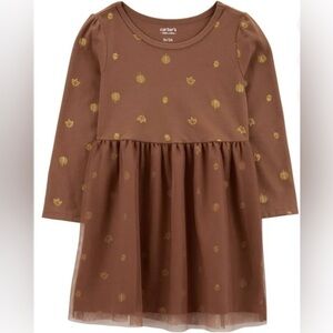Carter's Fall Leaves and Pumpkins Tulle Dress